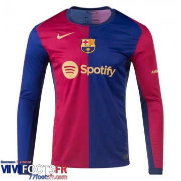 Maillot De Foot Barcelone Domicile Homme Manche Longue 24 25