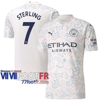 77footfr Manchester City Maillot de foot Sterling #7 Third 20-21