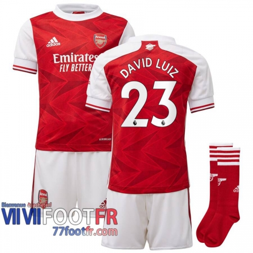 Maillot de foot Arsenal David Luiz 2#3 Domicile Enfant 2020 2021