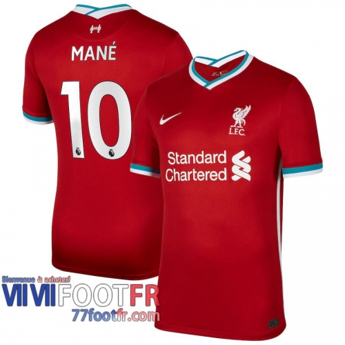 Maillot de foot Liverpool Sadio Mane #10 Domicile 2020 2021