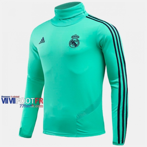 Les Nouveaux Classique Sweatshirt Foot Real Madrid Col Haut Vert 2019-2020