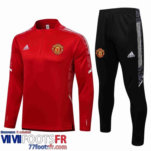 Survetement de Foot Manchester United rouge Homme 21 22 TG176