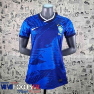 Maillot De Foot Bresil Bleu Femme 2022 2023 AW34