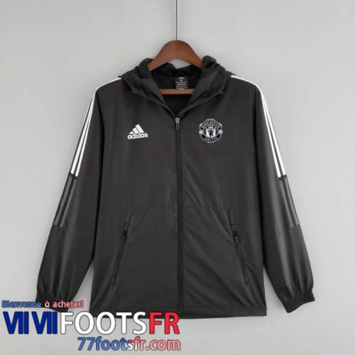 Coupe Vent - Sweat a Capuche Manchester United noir Homme 22 23 WK95