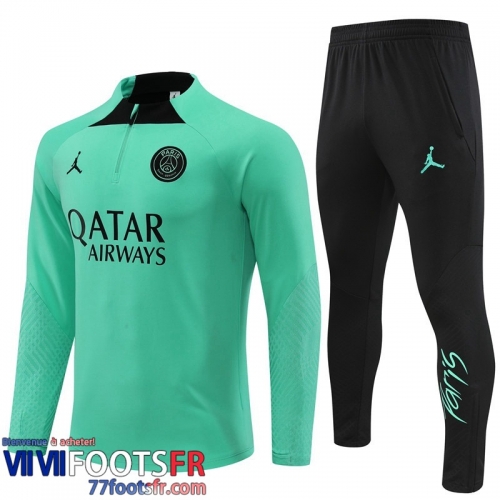 Survetement de Foot PSG vert Homme 2022 2023 TG508