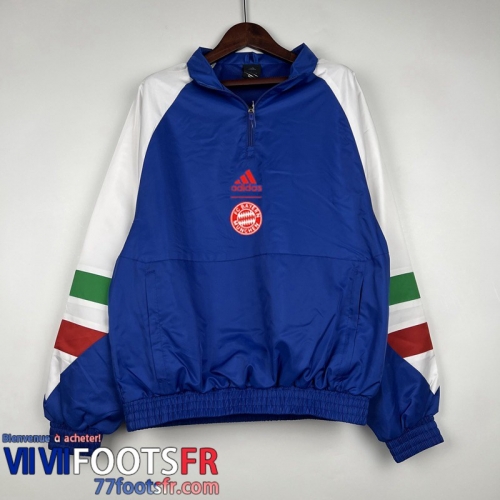 Coupe Vent Bayern Munich bleu Homme 2023 2024 WK466