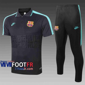 Polo de foot Barcelone 2020 2021 Noir C401#