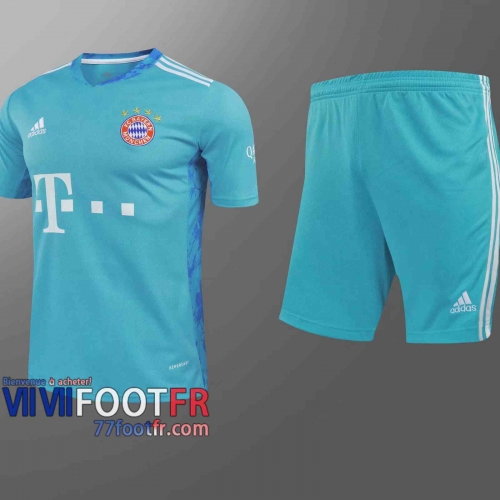 77footfr Maillots foot Bayern Gardiens de but blue 2020 2021