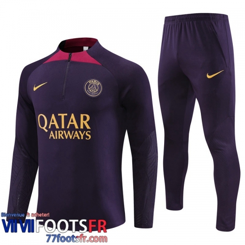 Survetement de Foot PSG Bleu Homme 2023 2024 TG843