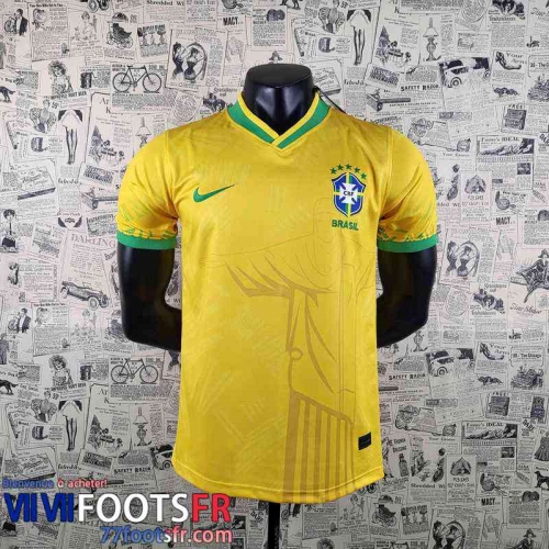 Maillot De Foot Bresil Jaune Homme 2022 2023 AG42