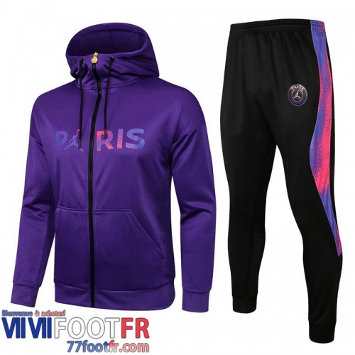 Veste Foot - Sweat a Capuche PSG Paris Bleu foncé 21-22 JK55