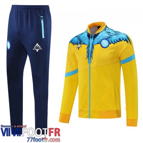 Veste Foot SSC Naples jaune 21-22 JK54