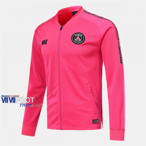 Boutique Veste Foot PSG Paris Rose 2019/2020 Nouveau Promo