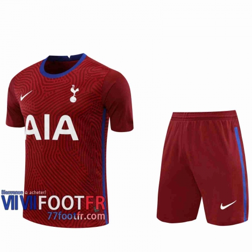 77footfr Maillots foot Tottenham Gardiens de but Dark red 2020 2021