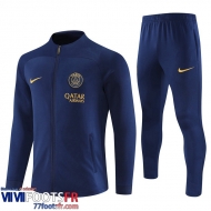 Veste Foot PSG bleu marine Homme 2023 2024 B31