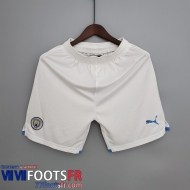 Short De Foot Manchester City blanche Homme 2021 2022 DK79