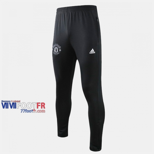 Promo: Le Nouveau Pantalon Entrainement Foot Manchester United Thailande Noir Blanc 2019/2020