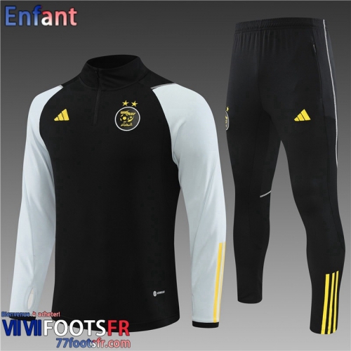 Survetement de Foot Algerie noir Enfant 2023 2024 TK606
