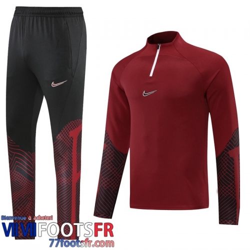 Survetement de Foot Sport rouge foncé Homme 2022 2023 TG269