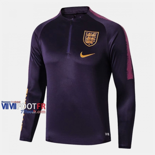 Nouveau Classique Sweatshirt Training Angleterre Pourpre 2019-2020