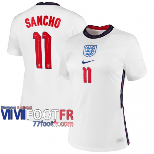 77footfr Angleterre Maillot de foot Sancho #11 Domicile Femme 20-21