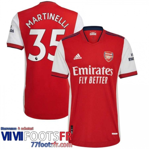 Maillot De Foot Arsenal Domicile Homme 21 22 # Martinelli 35