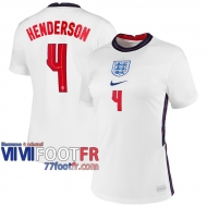 77footfr Angleterre Maillot de foot Henderson #4 Domicile Femme 20-21