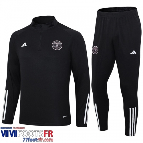 Survetement de Foot Inter Miami noir Homme 2023 2024 A50