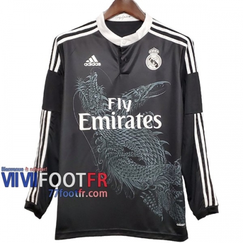 77footfr Retro Maillot de foot Real Madrid Third Manche Longue 2014/2015