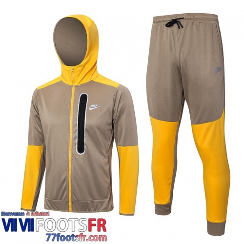 Veste Foot - Sweat A Capuche Sport Kaki Homme 2023 2024 JK771