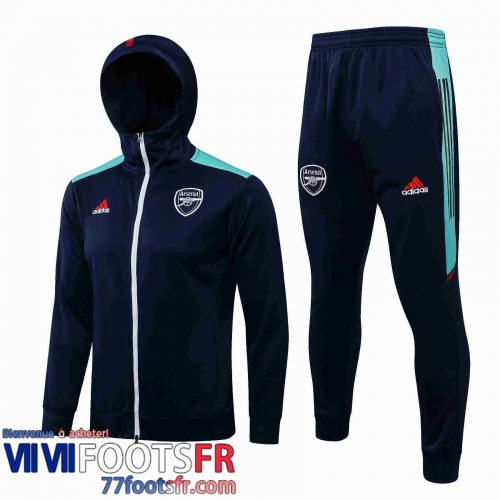 Veste Foot - Sweat A Capuche Arsenal bleu Homme 21 22 JK259