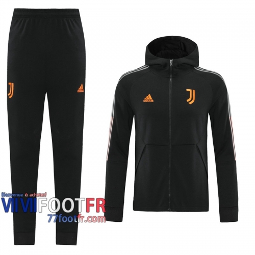 77footfr Veste Foot - Sweat a Capuche Juventus noir - Sangles 2020 2021 J134