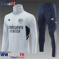 KIT: Survetement de Foot Arsenal gris Enfant 2022 2023 TK405