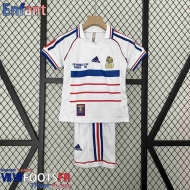 Retro Maillot De Foot France Exterieur Enfant 1998 FG559