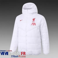 Doudoune Foot Liverpool blanche Homme 2021 2022 DD23