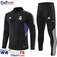 Survetement de Foot Real Madrid le noir Enfant 2022 2023 TK228