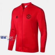 Boutique Veste Foot Manchester United Rouge 2019/2020 Nouveau Promo