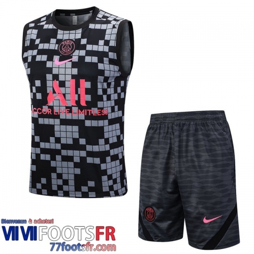 Survetement Sans manches PSG gris Homme 2023 2024 TG966