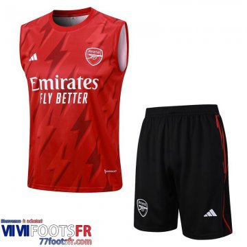 Survetement Sans manches Arsenal rouge Homme 2023 2024 A55