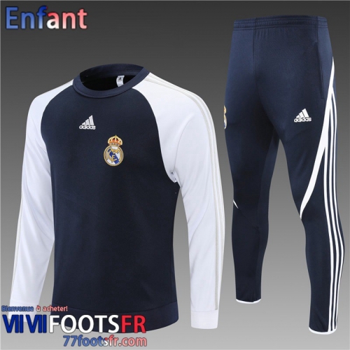 Survetement de Foot Real Madrid noir Enfant 21 22 TK193