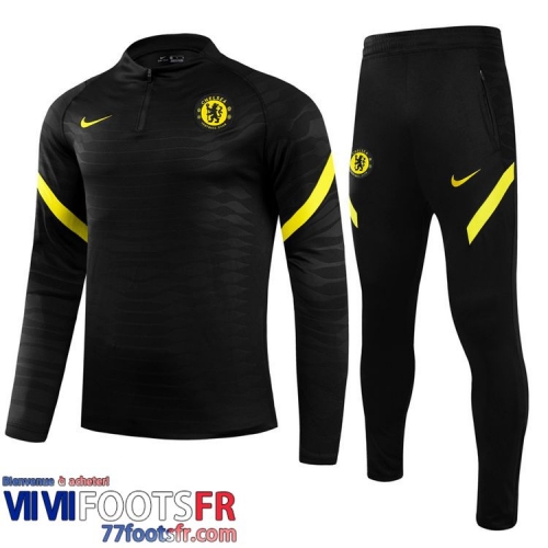 Kits: Survetement de Foot Chelsea le noir Enfant 2021 2022 TK104