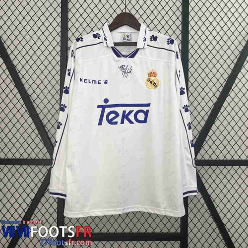 Retro Maillot De Foot Real Madrid Domicile Homme Long Sleeve 94 96 FG491