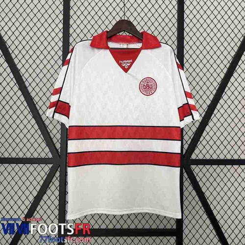 Retro Maillot De Foot Denmark Exterieur Homme 1988 FG544