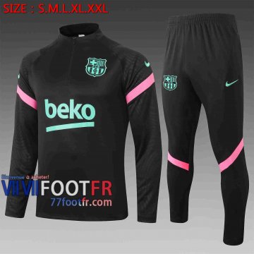 77footfr Barcelone Survetement Foot noir 20-21 B425