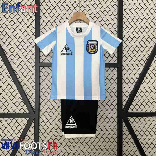 Retro Maillot De Foot Argentine Domicile Enfant 1986 FG462