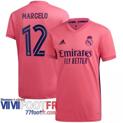 Maillot de foot Real Madrid Marcelo Vieira da Silva #12 Exterieur 2020 2021