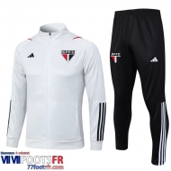 Veste Foot Sao Paulo Blanc Homme 2023 2024 JK730