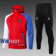 77footfr Airman Veste foot - Sweat a Capuche rouge 20-21 F274