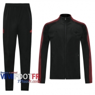 77footfr Veste Foot Manchester United noir - Sangles 2020 2021 J38