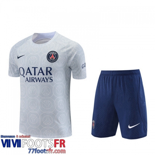 Survetement T Shirt PSG gris Homme 2022 2023 TG664